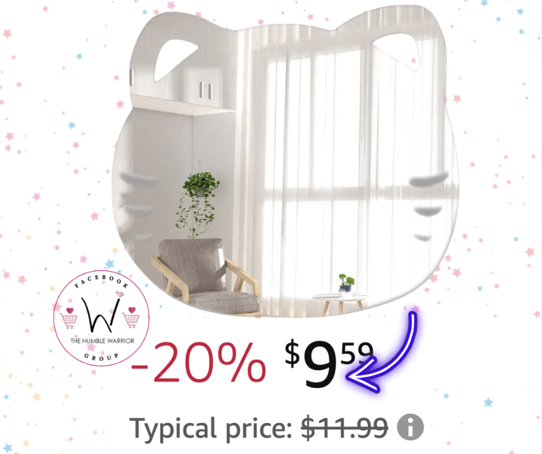 Hello Kitty Inspired Adhesive Mirror!
